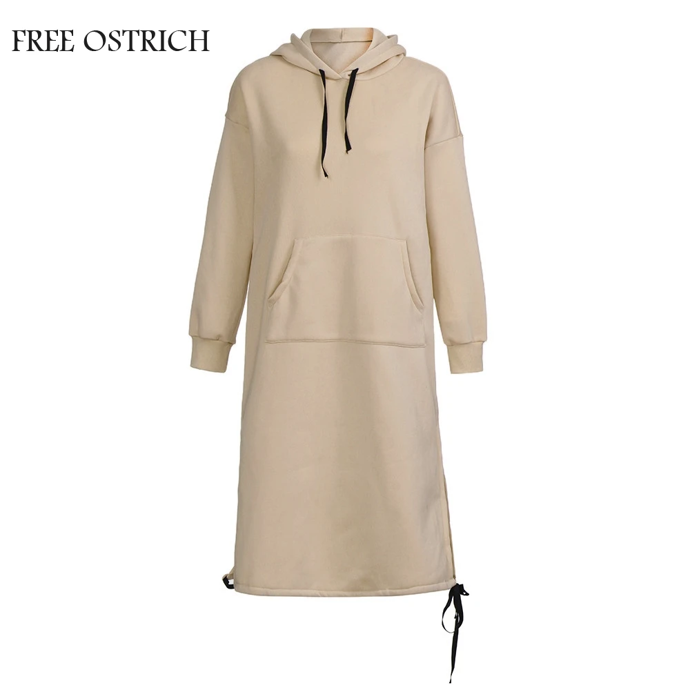 FREE OSTRICH Casual Women Loose Dress Solid Pullover Long Sleeve O-Neck Pocket Knee-length Dress Autumn Knee-Length Full Gown
FREE OSTRICH Casual Women Loose Dress Solid Pullover Long Sleeve O-Neck Pocket Knee-length Dress Autumn Knee-Length Full Gown