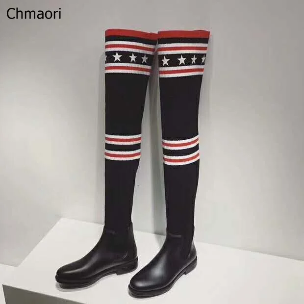 Luxury Brand Socks Boots Women Over The Knee High Boots Autumn Winter Knitted Shoes Long Thigh High Boots Elastic Slim Boots
Luxury Brand Socks Boots Women Over The Knee High Boots Autumn Winter Knitted Shoes Long Thigh High Boots Elastic Slim Boots