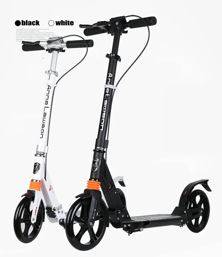 Details about    Folding Adjustable Scooter Kids/Adults Kick Scooter w/ Brake & Dual Suspension 