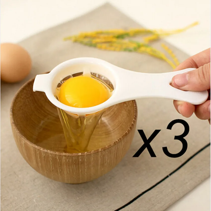 3Pcs/Set Plastic Egg Yolk White Separator Eco Friendly PP Food Grade Material Egg Divider Home Kitchen Tools Egg Tools
3Pcs/Set Plastic Egg Yolk White Separator Eco Friendly PP Food Grade Material Egg Divider Home Kitchen Tools Egg Tools