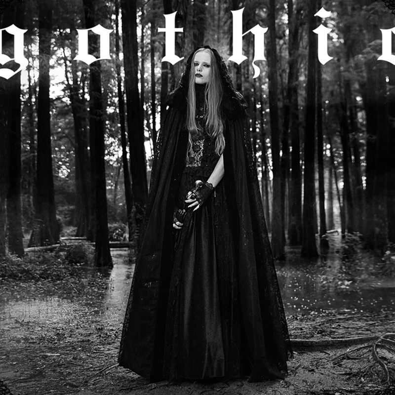 Gear Duke Steampunk Womens Witch Cape Gothic Black Hooded Lace Long Coat Priestess Dark Halloween Costume Cloak Cape
Gear Duke Steampunk Womens Witch Cape Gothic Black Hooded Lace Long Coat Priestess Dark Halloween Costume Cloak Cape