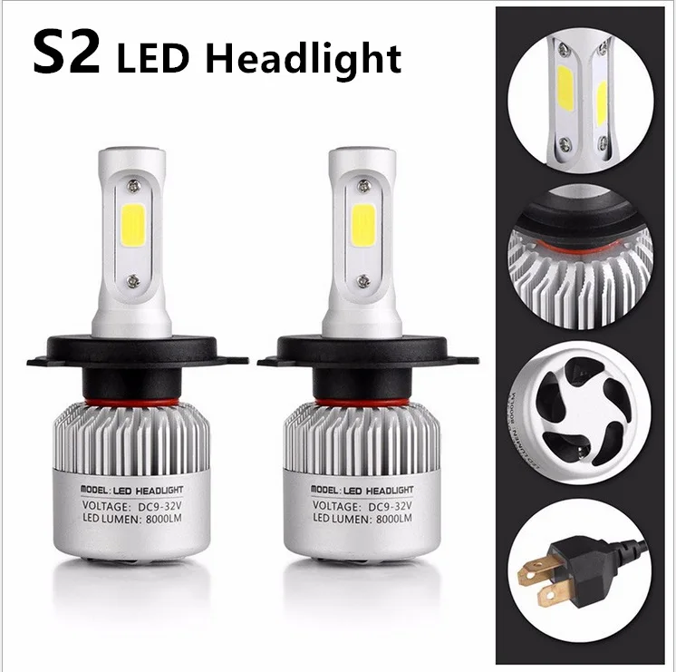 Автомобильные лампы H4 H7 H11 LED H13 H8 9005 фары 12 В светодиодные для Cadillac CT6 XT5 ATS L XTS SRX CTS