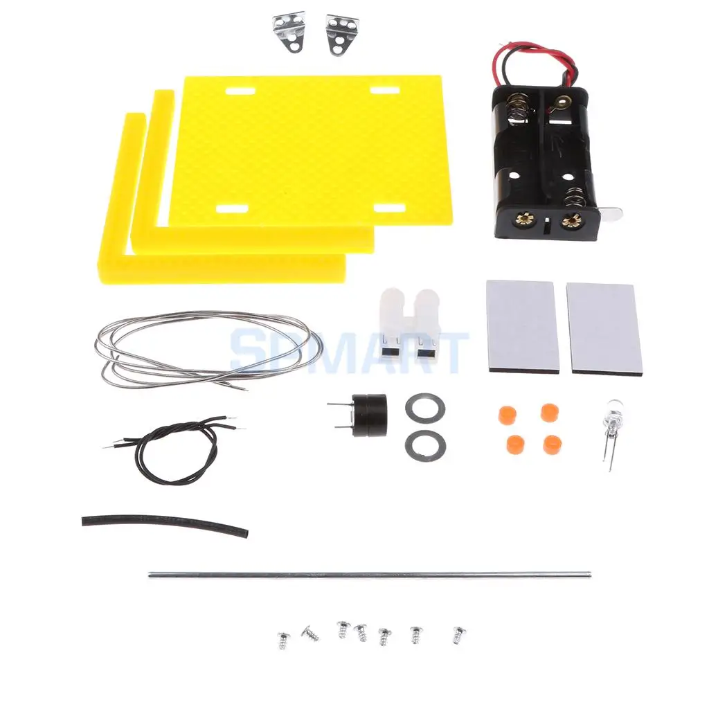 DIY Warning Device Toy Set Educational Electrical Analog Circuit Physics Science Experiment Discovery Kids Gift Teaching Aids