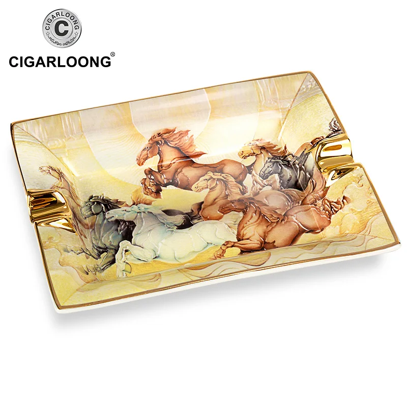 Cigar Ashtray Ceramic European Design Horse Pattern Simple Large Living Room Decoration Ashtray Holder CLG-0391
Cigar Ashtray Ceramic European Design Horse Pattern Simple Large Living Room Decoration Ashtray Holder CLG-0391