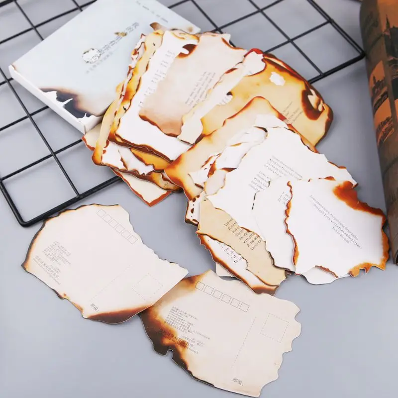 30 Sheets Lovely Burnt Postcard Letter Birthday Gift Card Wish Message Poster Cards 10166
30 Sheets Lovely Burnt Postcard Letter Birthday Gift Card Wish Message Poster Cards 10166