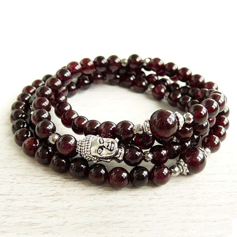 108 Mala Necklace or Bracelet 6mm Garnet Yoga Gift Silver Buddha Necklace Garnet Prayer Wrap Bracelet
108 Mala Necklace or Bracelet 6mm Garnet Yoga Gift Silver Buddha Necklace Garnet Prayer Wrap Bracelet