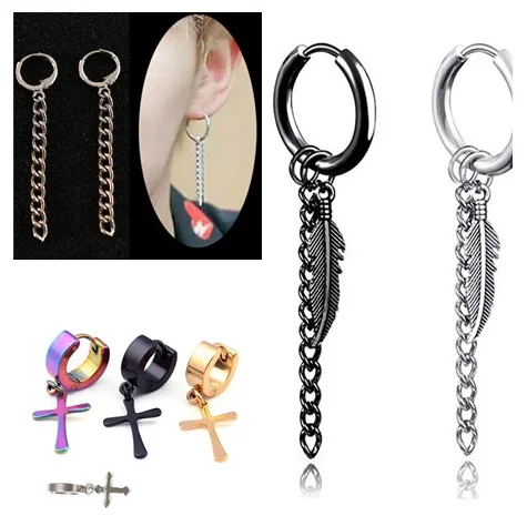 Tassel Earrings For Men Fashion Punk Korean Earrings Men Tassels stud Earrings Jewelery Gift Accessory
Tassel Earrings For Men Fashion Punk Korean Earrings Men Tassels stud Earrings Jewelery Gift Accessory