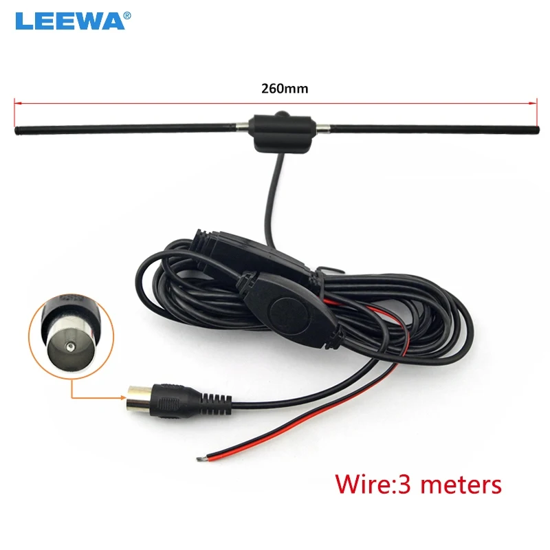 LEEWA 1pc Car IEC Plug Active Antenna With Built-in Amplifier For Digital TV Car Antenna #CA911
LEEWA 1pc Car IEC Plug Active Antenna With Built-in Amplifier For Digital TV Car Antenna #CA911