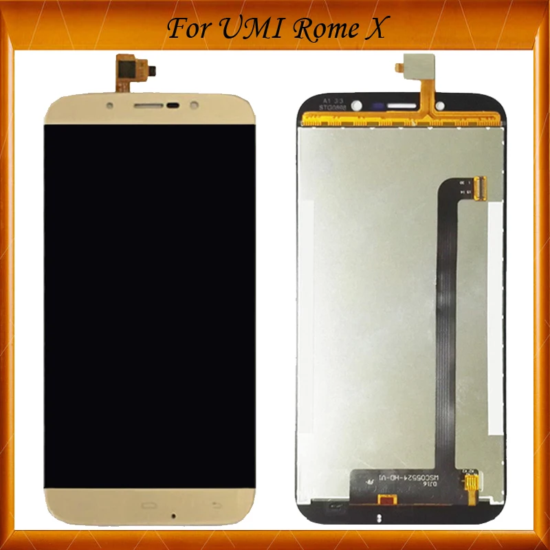 High Quality For UMI Rome X LCD Display With Touch Screen Digitizer Assembly Black and Gold Replacement Part IN Stock
High Quality For UMI Rome X LCD Display With Touch Screen Digitizer Assembly Black and Gold Replacement Part IN Stock