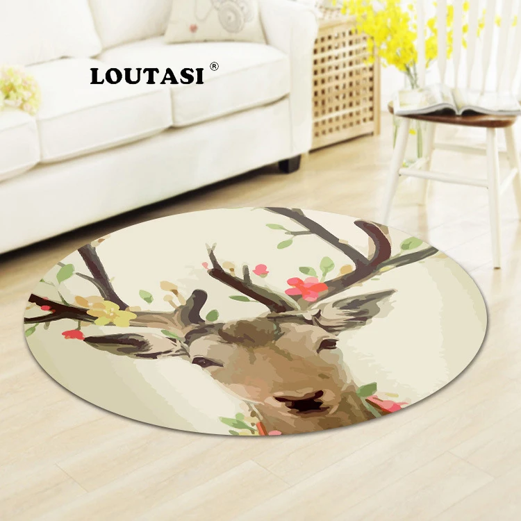LOUTASI Nordic Deer Printed Carpet Floor Mat Baby Crawling Absorbent Anti Slip Round Area Rug For Living Room Bedroom Home Decor
LOUTASI Nordic Deer Printed Carpet Floor Mat Baby Crawling Absorbent Anti Slip Round Area Rug For Living Room Bedroom Home Decor
