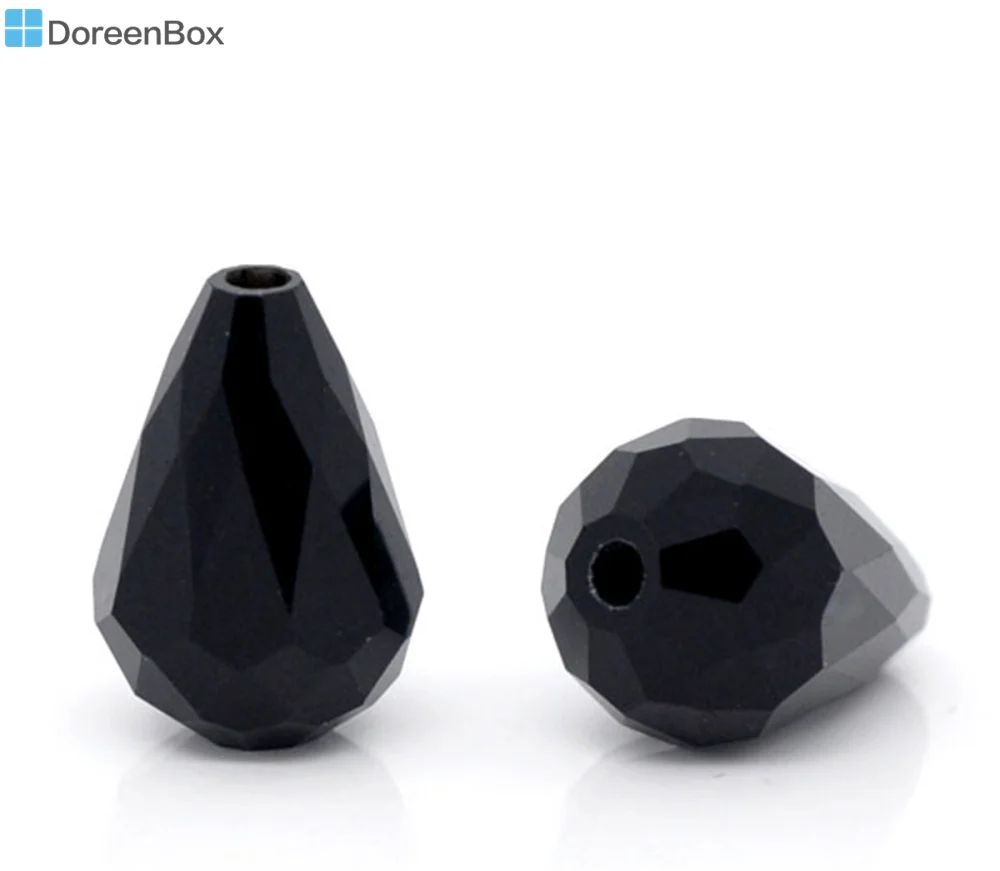 Doreen Box hot- 50Pcs Black Crystal Glass Faceted Teardrop Beads 5500 11x8mm(B08674)
Doreen Box hot- 50Pcs Black Crystal Glass Faceted Teardrop Beads 5500 11x8mm(B08674)