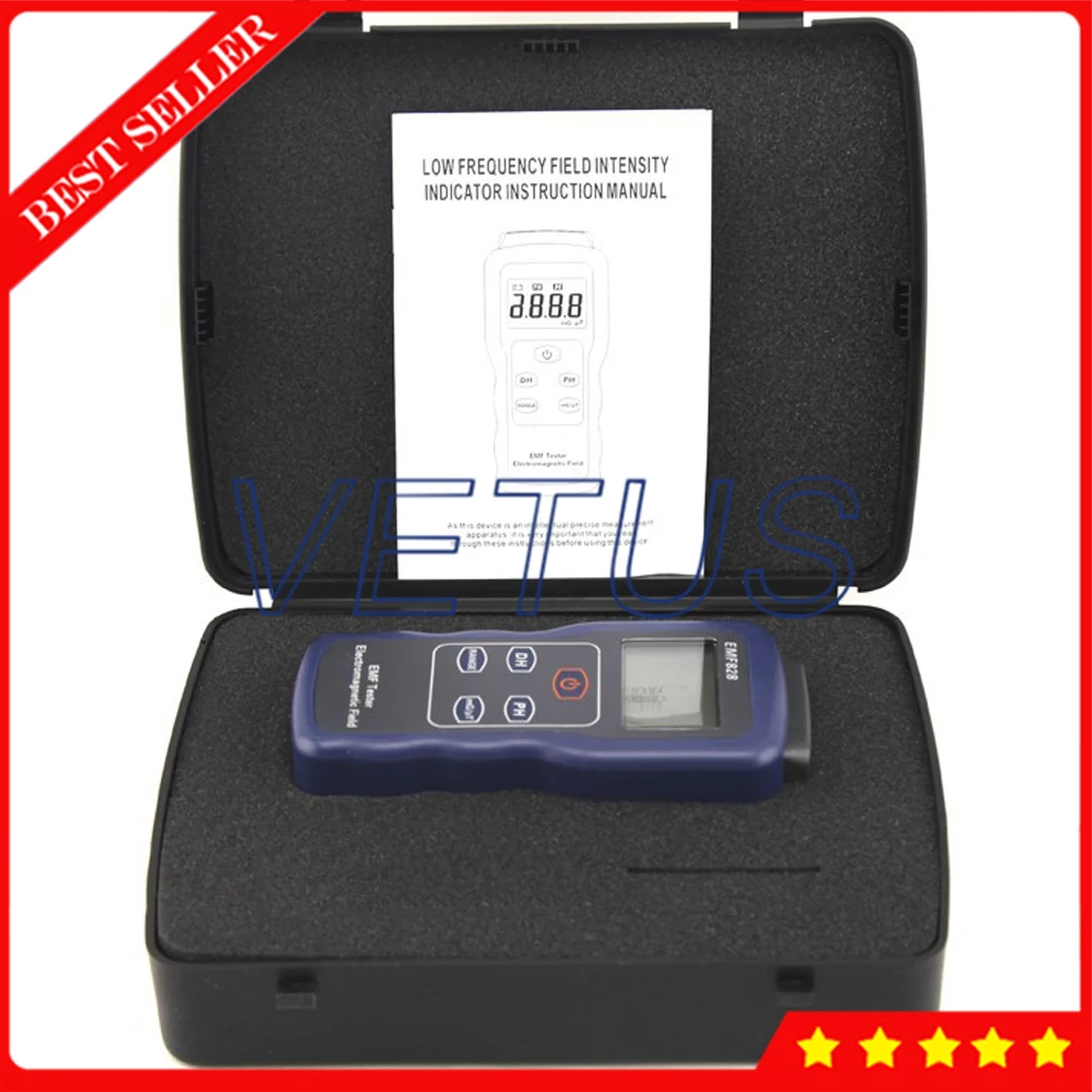EMF828 LCD Display EMF Tester Electromagnetic Filed Low Frequency Field Intensity Meter Tester
EMF828 LCD Display EMF Tester Electromagnetic Filed Low Frequency Field Intensity Meter Tester