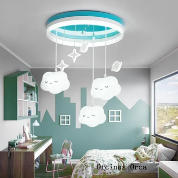Cartoon cute white cloud chandelier Girl Bedroom children's room lamp modern simple LED blue aircraft ceiling lamp
Cartoon cute white cloud chandelier Girl Bedroom children's room lamp modern simple LED blue aircraft ceiling lamp