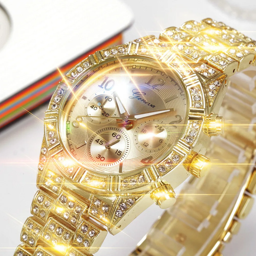 Fashion Woman Watches Stainless Steel Bracelet Watch Women Geneva Luxury Crystal Quartz Analog Diamond Watch Gifts For Women
Fashion Woman Watches Stainless Steel Bracelet Watch Women Geneva Luxury Crystal Quartz Analog Diamond Watch Gifts For Women