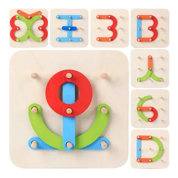 Wooden Letter Number Stacking Blocks Toy Set For Kid Teaches Numbers, Letter, Colors, Shapes Montessori Math Educational Toy 
Wooden Letter Number Stacking Blocks Toy Set For Kid Teaches Numbers, Letter, Colors, Shapes Montessori Math Educational Toy