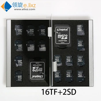 2017 Silver Red Blue Gold 18 In 1 Aluminum Storage Box Bag Memory Card Case Holder Wallet Large Capacity For 2* For Sd 16*mirco
2017 Silver Red Blue Gold 18 In 1 Aluminum Storage Box Bag Memory Card Case Holder Wallet Large Capacity For 2* For Sd 16*mirco