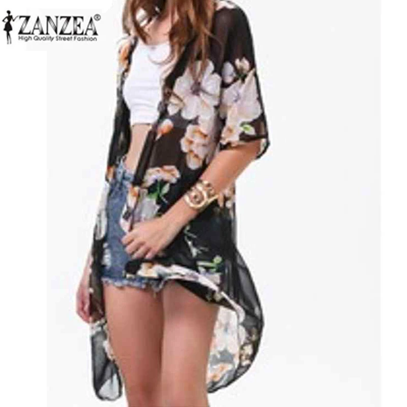 Zanzea Fashion 2015 Women Casual Loose Chiffon Blusas Ladies Boho Hippie Floral Blouse Long Kimono Coat Cardigan Outwear
Zanzea Fashion 2015 Women Casual Loose Chiffon Blusas Ladies Boho Hippie Floral Blouse Long Kimono Coat Cardigan Outwear