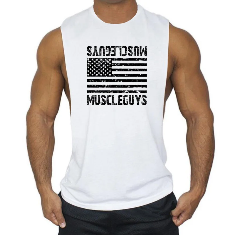 Muscleguys Brand Fitness clothing men tank tops Arnold Cotton gyms tank tops Bodybuilding Stringers Workout Singlets Undershirt
Muscleguys Brand Fitness clothing men tank tops Arnold Cotton gyms tank tops Bodybuilding Stringers Workout Singlets Undershirt