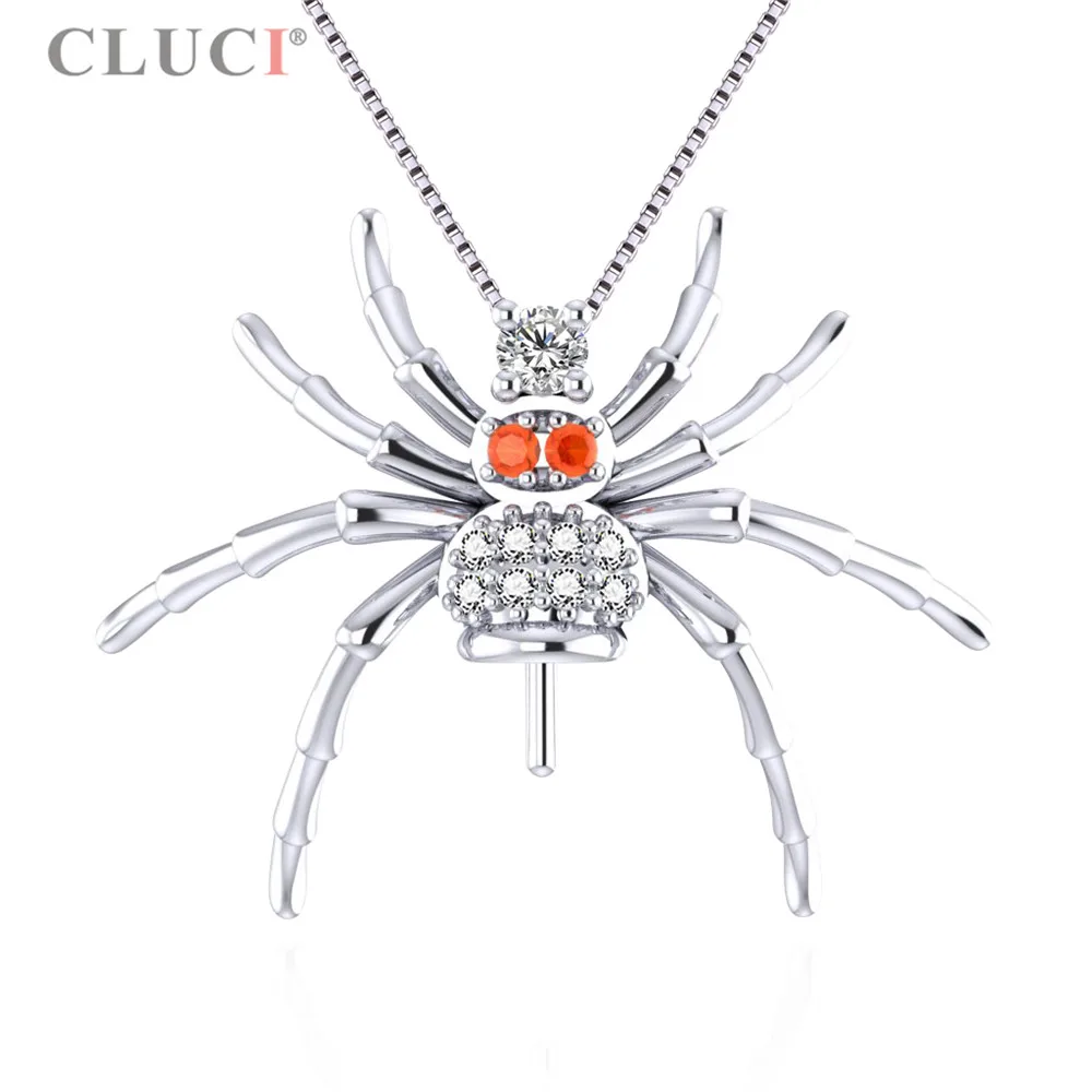 CLUCI Spider Necklace Halloween & Pearl Pendants with 925 steling silver white & red CZ Spider For Women Halloween gifts
CLUCI Spider Necklace Halloween & Pearl Pendants with 925 steling silver white & red CZ Spider For Women Halloween gifts