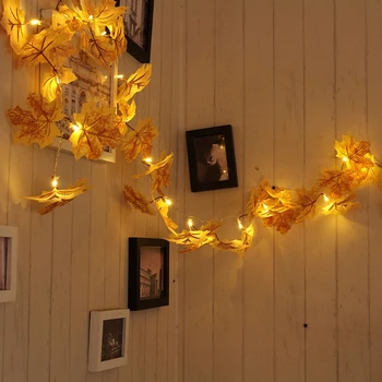 10 LED Lighted Leaf Harvest Maple Fall Leaves Garland Lights String Thanksgiving Decor
10 LED Lighted Leaf Harvest Maple Fall Leaves Garland Lights String Thanksgiving Decor