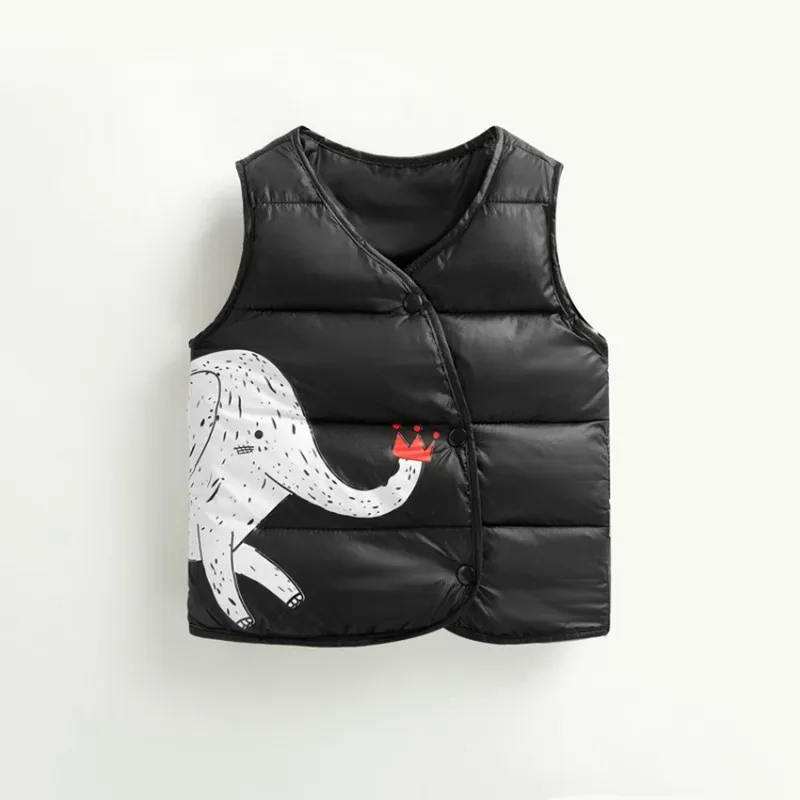 CROAL CHERIE Cotton Baby Girls Boys Winter Vest For Kids 2018 Kawaii Elephant Printing Waistcoat Children Boys Clothes 80-130cm (10)