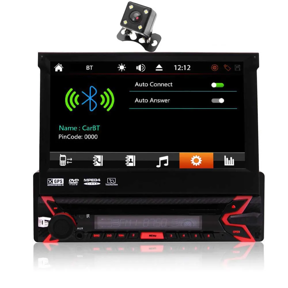 Free 8GB GPS Map Card Car Stereo Audio Single Din 7 Inch Capacitive Touch Screen DVD/CD/MP3/USB/SD FM/AM/RDS Radio Receiver Wire
Free 8GB GPS Map Card Car Stereo Audio Single Din 7 Inch Capacitive Touch Screen DVD/CD/MP3/USB/SD FM/AM/RDS Radio Receiver Wire