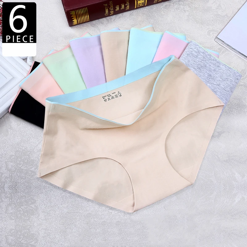 6 Pcs/lot women's panties sexy briefs seamless panties Comfortable woman panties girl cotton breathable panty briefs for women
6 Pcs/lot women's panties sexy briefs seamless panties Comfortable woman panties girl cotton breathable panty briefs for women