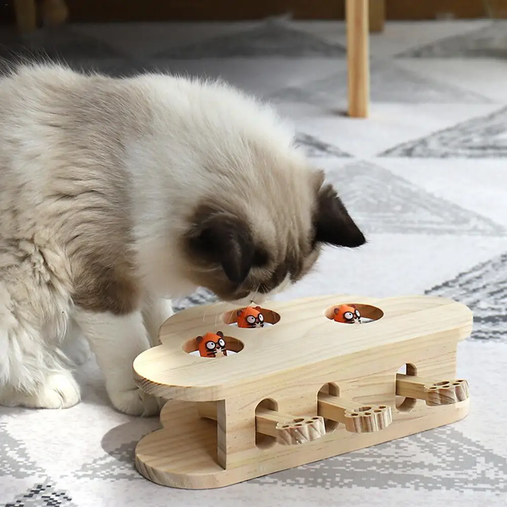 New Cat Teasing Toy Solid Wooden Puzzle Interactive Cat Toy Cloud Shape Hamster Doll Funny Kitten Wooden Box Cat Toy Supplies
New Cat Teasing Toy Solid Wooden Puzzle Interactive Cat Toy Cloud Shape Hamster Doll Funny Kitten Wooden Box Cat Toy Supplies