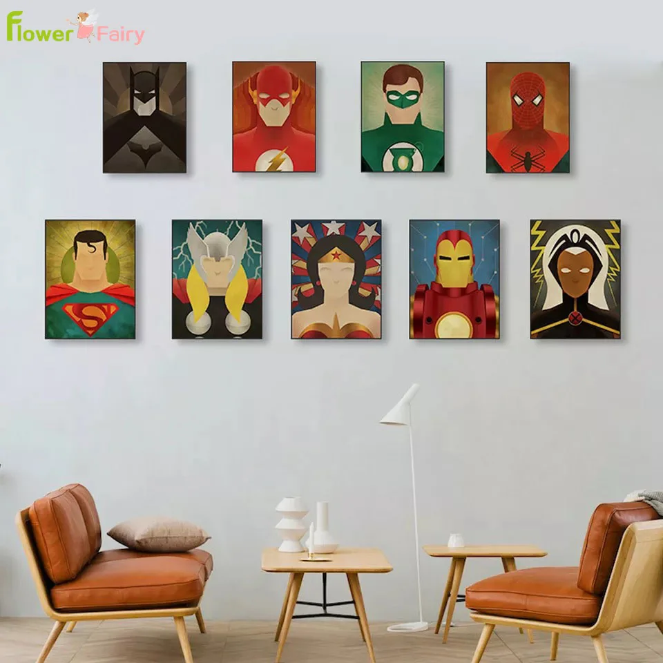 Cartoon Superman Batman Wall Art Canvas Painting Flash Nordic Poster Pictures For Living Room Picture Print Home Decor Unframed
Cartoon Superman Batman Wall Art Canvas Painting Flash Nordic Poster Pictures For Living Room Picture Print Home Decor Unframed