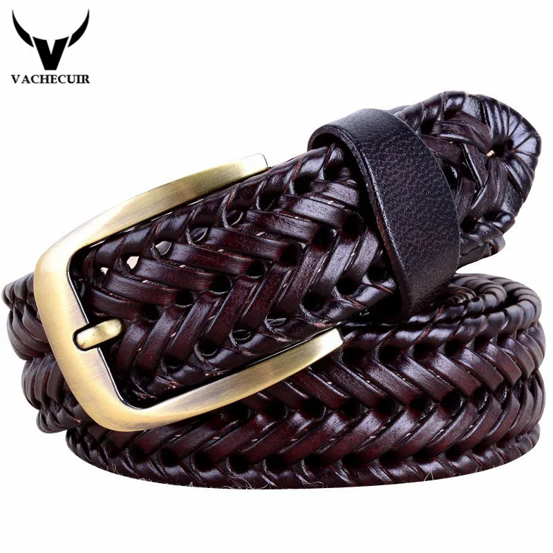 Fashion Men/Women Belts Genuine Leather Retro Weave Unisex Designer Belts Pin Buckle Men High Quality Cowskin Leather Belts Q228
Fashion Men/Women Belts Genuine Leather Retro Weave Unisex Designer Belts Pin Buckle Men High Quality Cowskin Leather Belts Q228