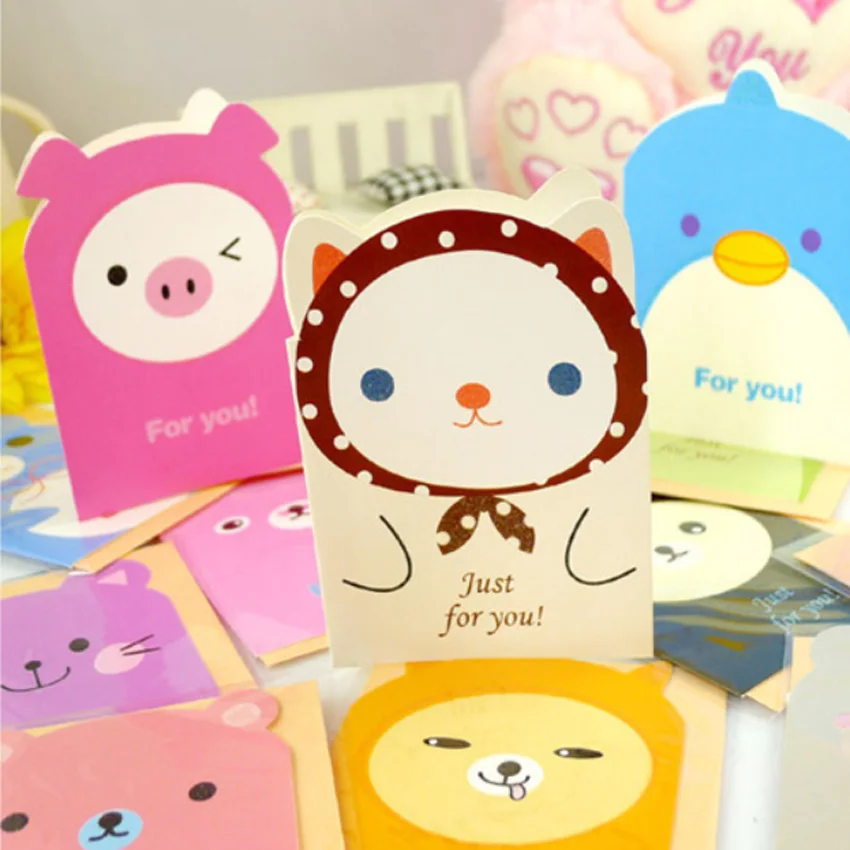 5Pcs/lot Cute animal cartoon Mini Card party invitation Greeting Card Birthday Gift Message Cards
5Pcs/lot Cute animal cartoon Mini Card party invitation Greeting Card Birthday Gift Message Cards