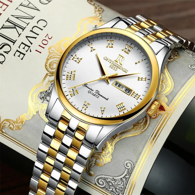 men's clocks ontheedge brand luxury mens watches calendar week waterproof men watch man quartz wristwatches stainless steel
men's clocks ontheedge brand luxury mens watches calendar week waterproof men watch man quartz wristwatches stainless steel