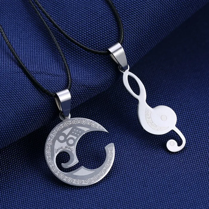 Couple jewelry Fashion music necklace Stainless Steel Necklace Pendant for women men Pop Music Festival Concert jewelry
Couple jewelry Fashion music necklace Stainless Steel Necklace Pendant for women men Pop Music Festival Concert jewelry