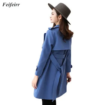 Abrigos Spring Autumn 2019 Korean Fashion double-breasted long simpleTrench Coat Mujer Slim Belt large size Windbreak Outwear
Abrigos Spring Autumn 2019 Korean Fashion double-breasted long simpleTrench Coat Mujer Slim Belt large size Windbreak Outwear