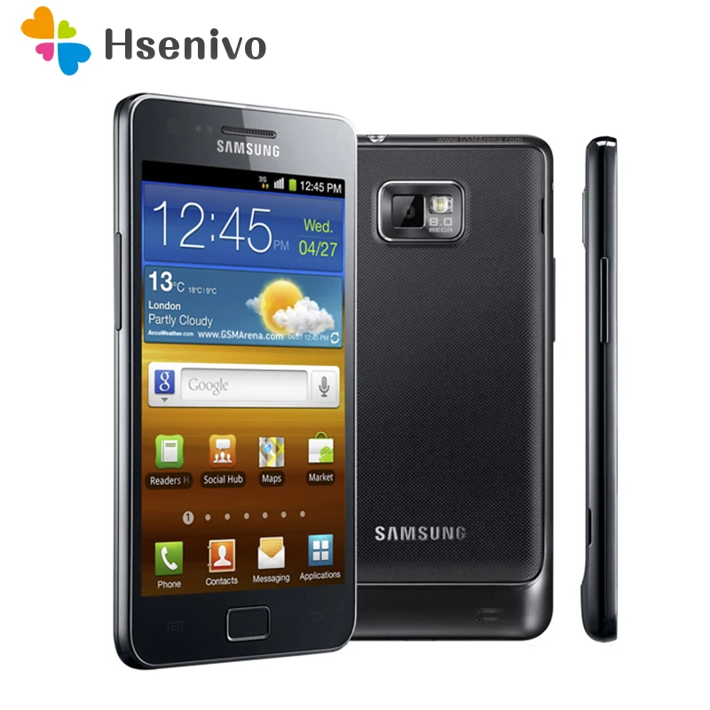 Восстановленный Samsung I9100 Galaxy S II Оригинальный разблокированный телефон S2 на базе