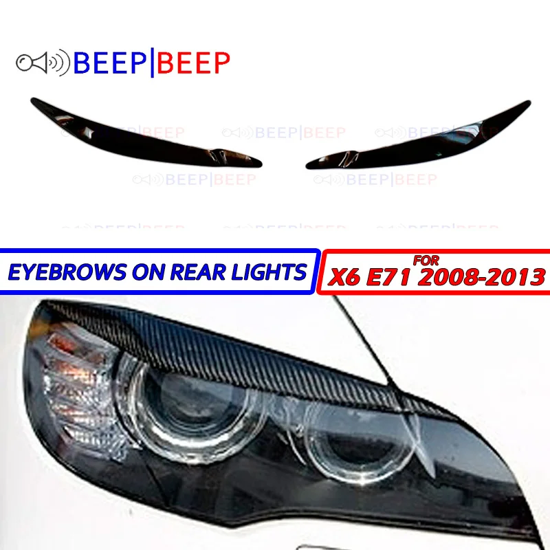 Eyebrows for BMW X6 E71 2008-2013 on headlights cilia eyelash molding decoration car styling tuning accessories
Eyebrows for BMW X6 E71 2008-2013 on headlights cilia eyelash molding decoration car styling tuning accessories