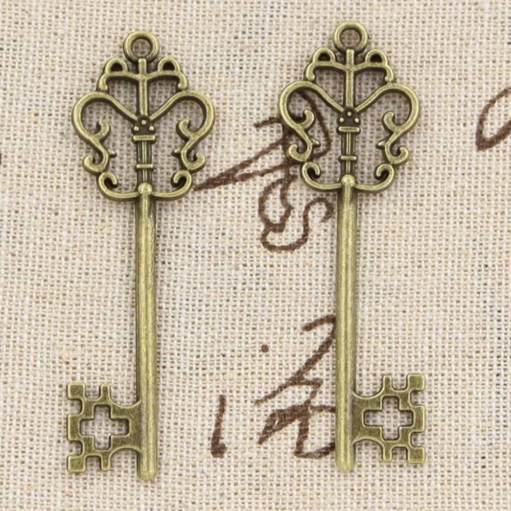 4pcs Charms most key vintage skeleton chest key 58x18mm Antique Making pendant fit,Vintage Tibetan Bronze Silver,DIY findings
4pcs Charms most key vintage skeleton chest key 58x18mm Antique Making pendant fit,Vintage Tibetan Bronze Silver,DIY findings
