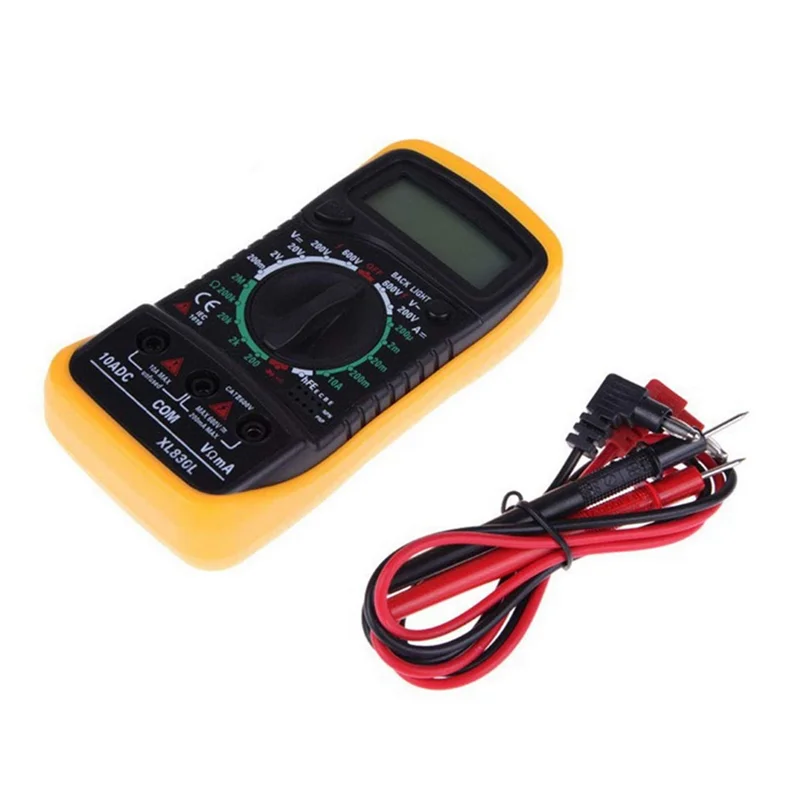 LCD Display Digital XL830L Multimeter LCD AC/DC AMP Current Voltage Ammeter Resistance Tester
LCD Display Digital XL830L Multimeter LCD AC/DC AMP Current Voltage Ammeter Resistance Tester