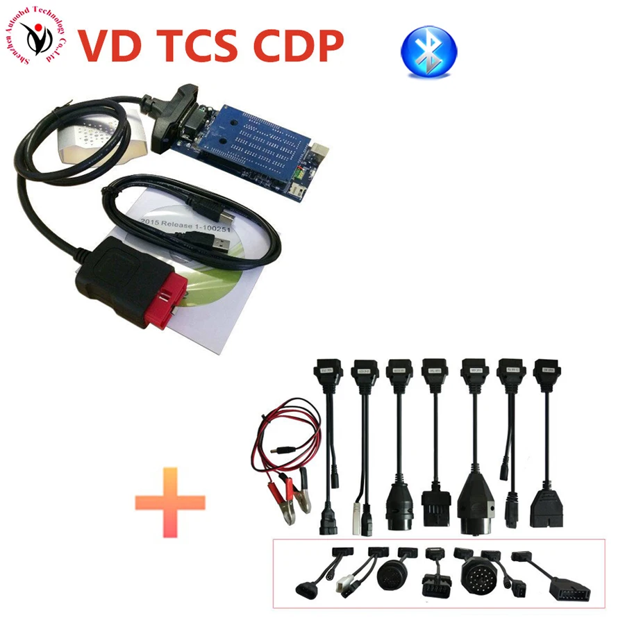 DHL Best Quality VD TCS CDP Bluetooth OBDII OBD2 Scanner 2015.R3/ 2016.R0 Car Truck Diagnostic Scanner Interface + 8 Car Cables
DHL Best Quality VD TCS CDP Bluetooth OBDII OBD2 Scanner 2015.R3/ 2016.R0 Car Truck Diagnostic Scanner Interface + 8 Car Cables