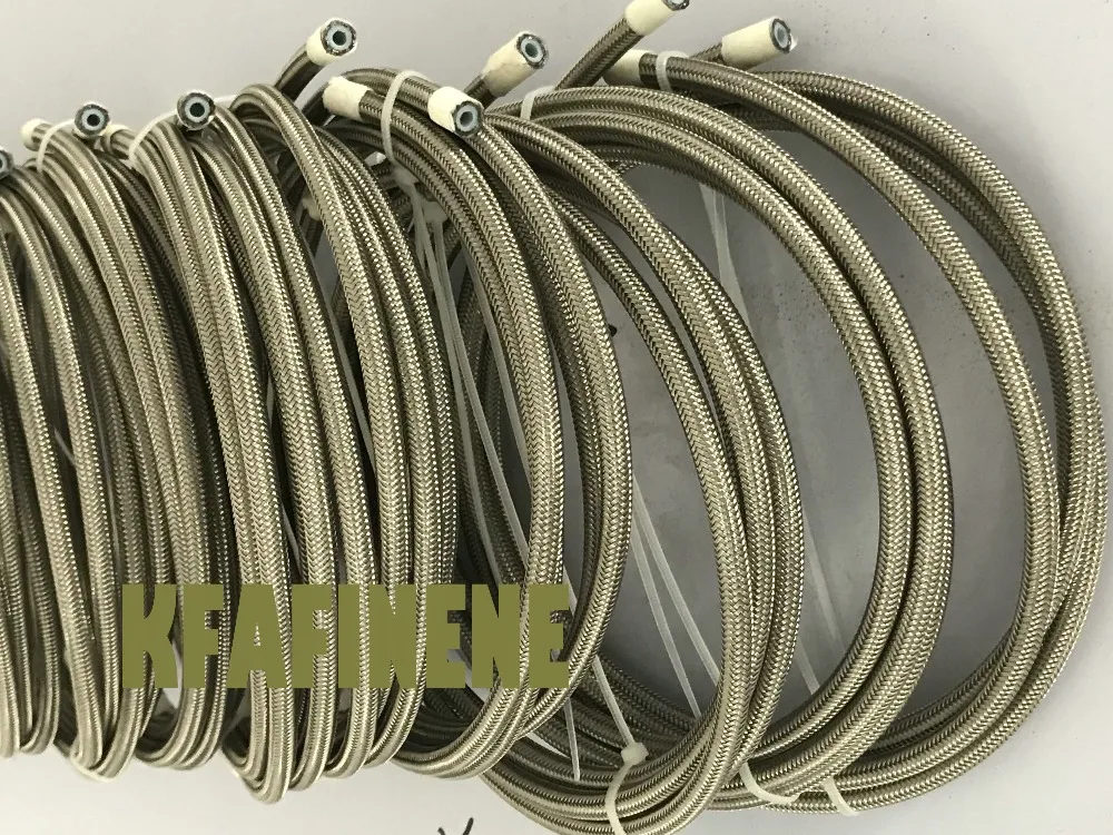AN3 ID:1/8" Braided SS PTFE Teflon Brake Hose Car Motorcycle Hydraulic Brake Fuel Line Hose 1M
AN3 ID:1/8" Braided SS PTFE Teflon Brake Hose Car Motorcycle Hydraulic Brake Fuel Line Hose 1M