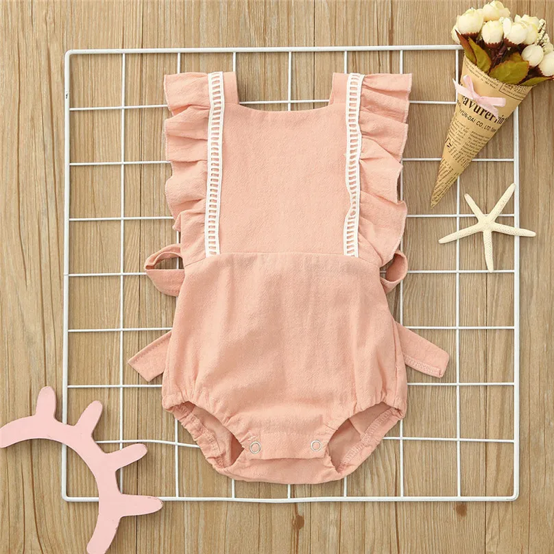 Baby Girl Romper Newborn Fashion Baby Girls Ruffle pure color Short Sleeve Romper Jumpsuit Outfits Summer Suit Kids Clothes 4JJ
Baby Girl Romper Newborn Fashion Baby Girls Ruffle pure color Short Sleeve Romper Jumpsuit Outfits Summer Suit Kids Clothes 4JJ