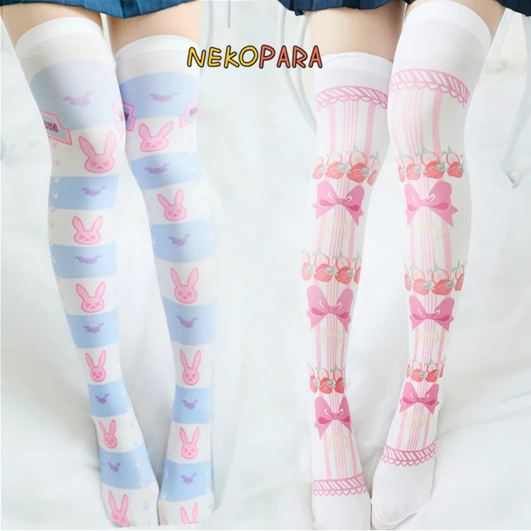 Strawberry Bows & DVA Theme Cute Women's Lolita Over-knee Stockings Velvet Thigh High Long Stockings Cosplay
Strawberry Bows & DVA Theme Cute Women's Lolita Over-knee Stockings Velvet Thigh High Long Stockings Cosplay