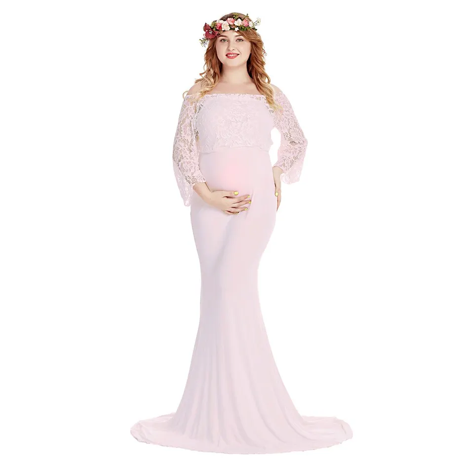 VOGUEON Woman Pregnancy Dress for Photography Long Sleeve Lace Train Maxi Dress Lady Maternity Fashion Baby Shower Party Gown
VOGUEON Woman Pregnancy Dress for Photography Long Sleeve Lace Train Maxi Dress Lady Maternity Fashion Baby Shower Party Gown