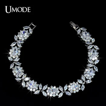 UMODE White Gold Color Queen Flower Design Cubic Zirconia Bracelet Top Quality UB0023
UMODE White Gold Color Queen Flower Design Cubic Zirconia Bracelet Top Quality UB0023
