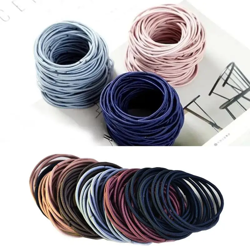100Pcs/Pack Elastic Hair Rubber Rope Scrunchie Ponytail Holder Bands Hairband Hair Accessories For Women Girl Gift
100Pcs/Pack Elastic Hair Rubber Rope Scrunchie Ponytail Holder Bands Hairband Hair Accessories For Women Girl Gift