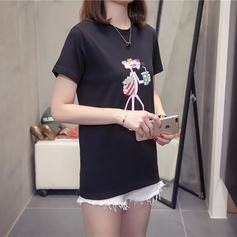 Summer 2019 new women's XL short-sleeved t-shirt female loose half-sleeved shirt
Summer 2019 new women's XL short-sleeved t-shirt female loose half-sleeved shirt