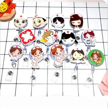 Hot Sales 1 Piece High Quality Acrylic Retractable Nurse Badge Reel Cartoon Girls Angles Doctors Students ID Card Badge Holder
Hot Sales 1 Piece High Quality Acrylic Retractable Nurse Badge Reel Cartoon Girls Angles Doctors Students ID Card Badge Holder