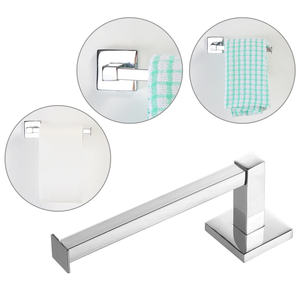 1PC 304 Stainless Steel Storage Shelves Rack Square Bathroom Toilet Roll Holder Wall Mounted Towel Rack Bathroom Accessories
1PC 304 Stainless Steel Storage Shelves Rack Square Bathroom Toilet Roll Holder Wall Mounted Towel Rack Bathroom Accessories