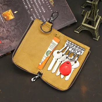 Creative Key Wallet, Genuine Leather Card Holder, Multi- Function, Zip Arond, One Color, Mini Purse with Buckle for Women Men
Creative Key Wallet, Genuine Leather Card Holder, Multi- Function, Zip Arond, One Color, Mini Purse with Buckle for Women Men