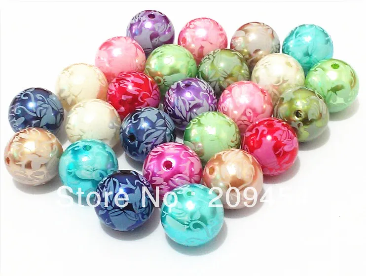 Hotsale ! 20mm 100pcs/lot Mixed Print Floral Chunky Round Imitation Pearl Acrylic Beads For Kids Jewelry Making
Hotsale ! 20mm 100pcs/lot Mixed Print Floral Chunky Round Imitation Pearl Acrylic Beads For Kids Jewelry Making